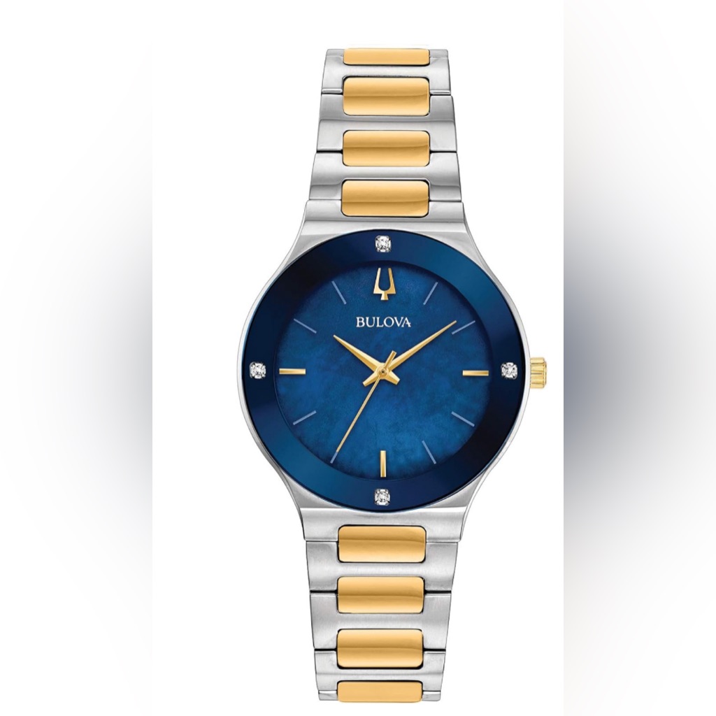 Bulova Ladies Modern Diamond Quartz Stainless Steel Bracelet Watch